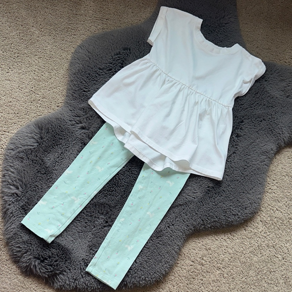Cat & Jack Easter Matching Set. Size 5T.